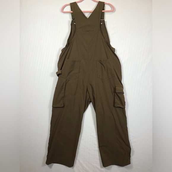 Duluth Trading Co Womens Heirloom Gardening Bibs Size L Overalls Stretch Nylon - Picture 2 of 16